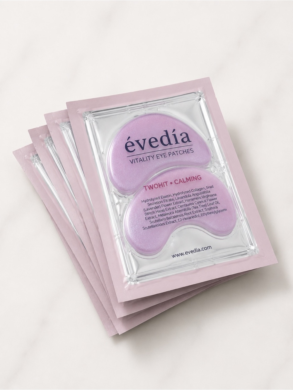 évedia Vitality Eye Patches - Pink Lilac Calming Pair set of 10 twilight - Picture 2 of 4